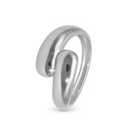 Water drops Ring - Blankpoleret Sterling Sølv