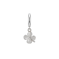 Clover Hænger Charm 6 mm Til Classic Armbånd - Mat Sterling Sølv