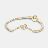 Love You Mom Bracelet - Forgyldt