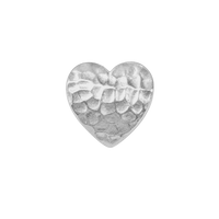Special Heart charm 4 mm sølv