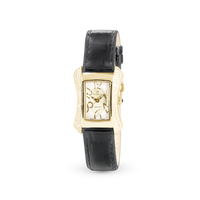 Dame Ur - Blankpoleret Forgyldt m. 117 Hvide Diamanter
