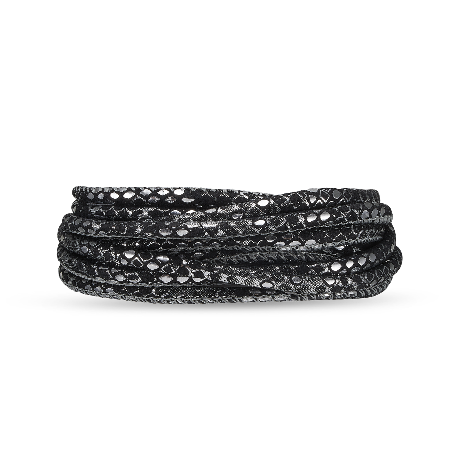 Armbånd - silverblack - Christina Design London