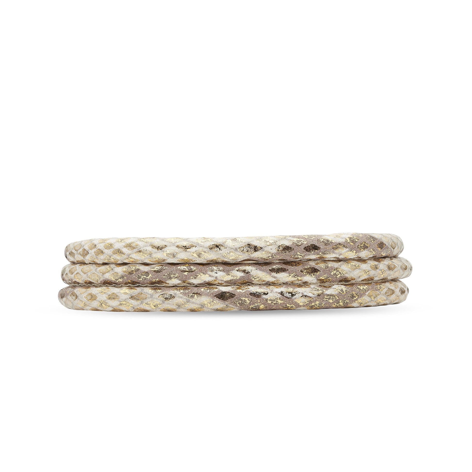 Slim Læderarmbånd - Gold Snake - CHRISTINA