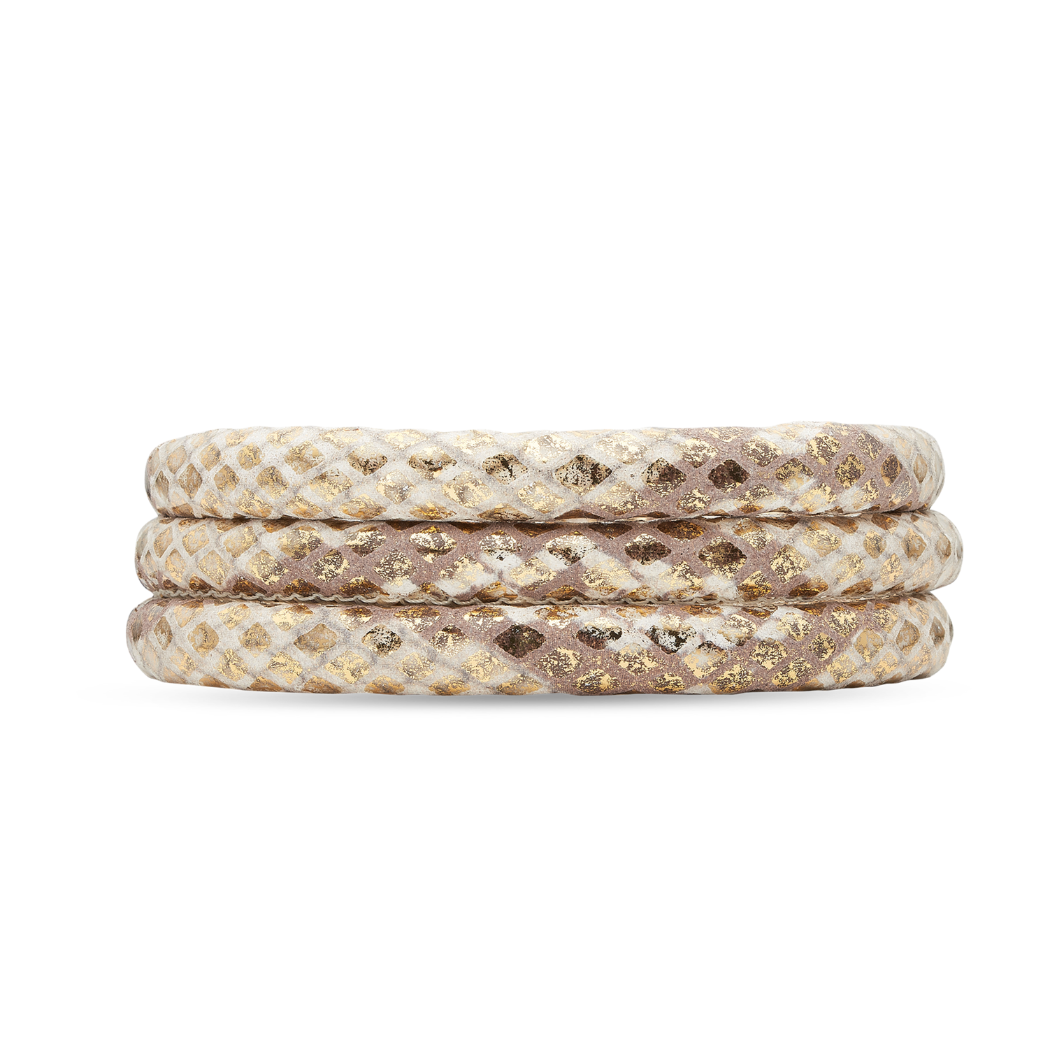 Læderarmbånd - gold snake - CHRISTINA