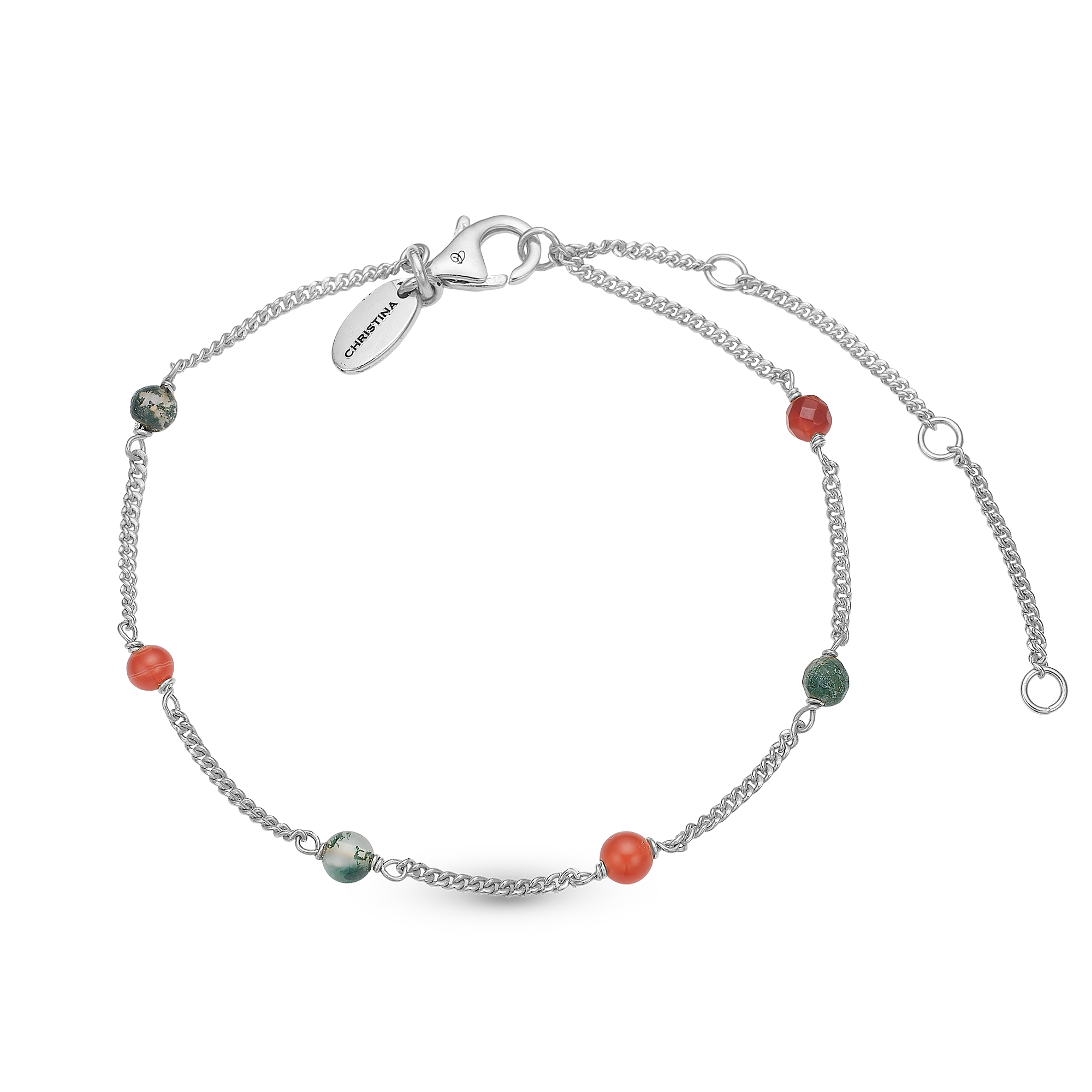 Carnelian and Mos Agat armbånd - CHRISTINA