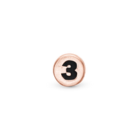 Nummer 3 Element Til Ur - Blankpoleret Rosaforgyldt