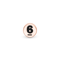 Nummer 6 Element Til Ur - Blankpoleret Rosaforgyldt