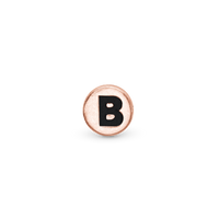 Bogstav B Element Til Ur - Blankpoleret Rosaforgyldt