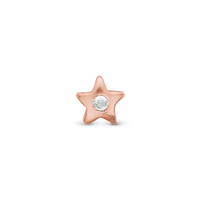 Topaz Star Element Til Ur - Blankpoleret Rosaforgyldt m. 1 Topas
