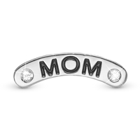 MOM Element Til Ur - Blankpoleret Sterling Sølv m. 2 Hvide Topas