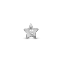 Topaz Star Element Til Ur - Blankpoleret Sterling Sølv m. 1 Topas