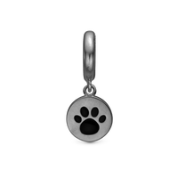 My Pet Hænger Charm 6 mm Til Armbånd - Blankpoleret Rutheniumbelagt
