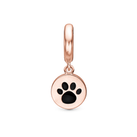 My Pet Hænger Charm 6 mm Til Armbånd - Blankpoleret Rosaforgyldt