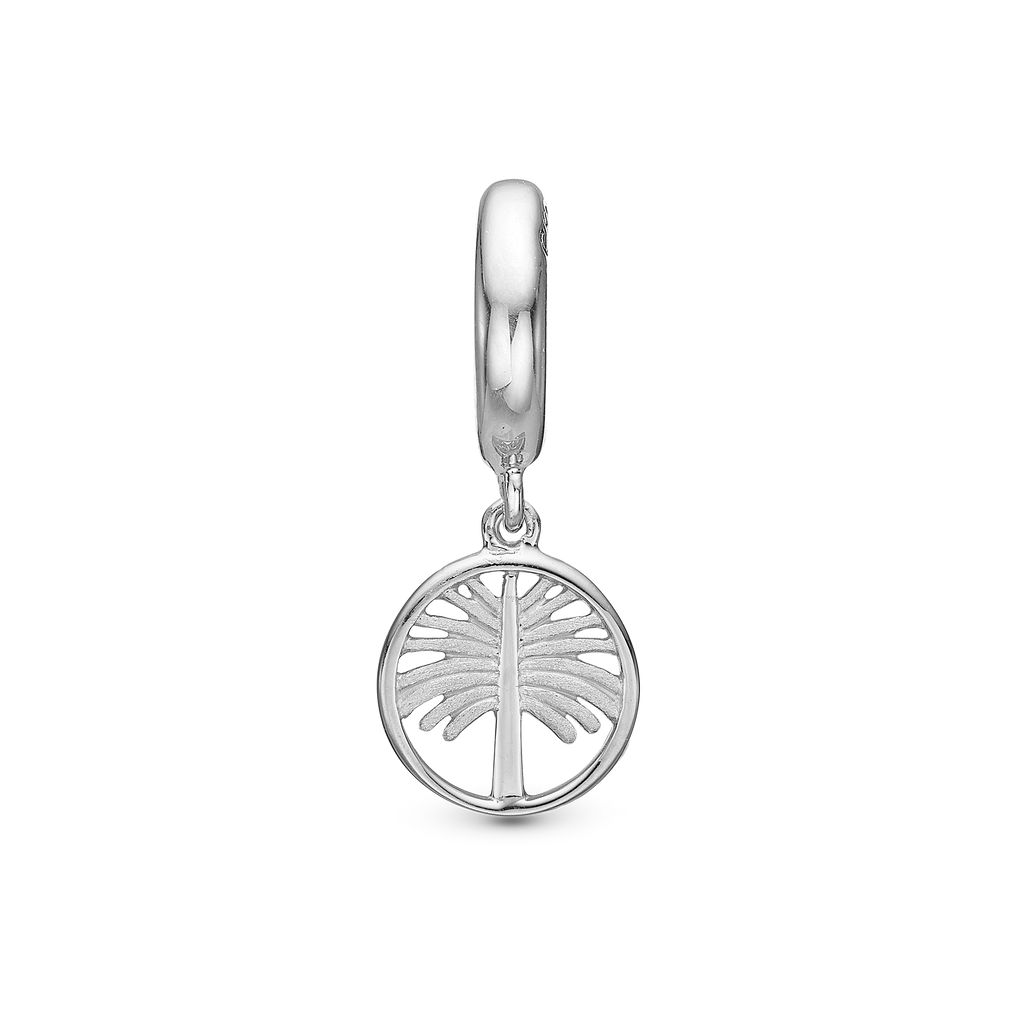 Palm Tree charm sølv Charms til læderarmbånd - CHRISTINA