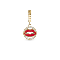 Bonsoir Madame - Hænger Charm 4 mm Til Armbånd - Forgyldt Sterling Sølv