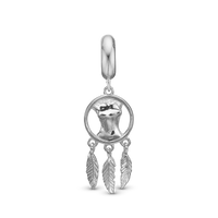 Female Voice - Hænger Charm 4 mm Til Armbånd - Sterling Sølv