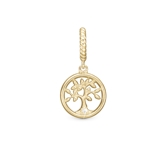 Diamond Tree of Life, gold pl silver