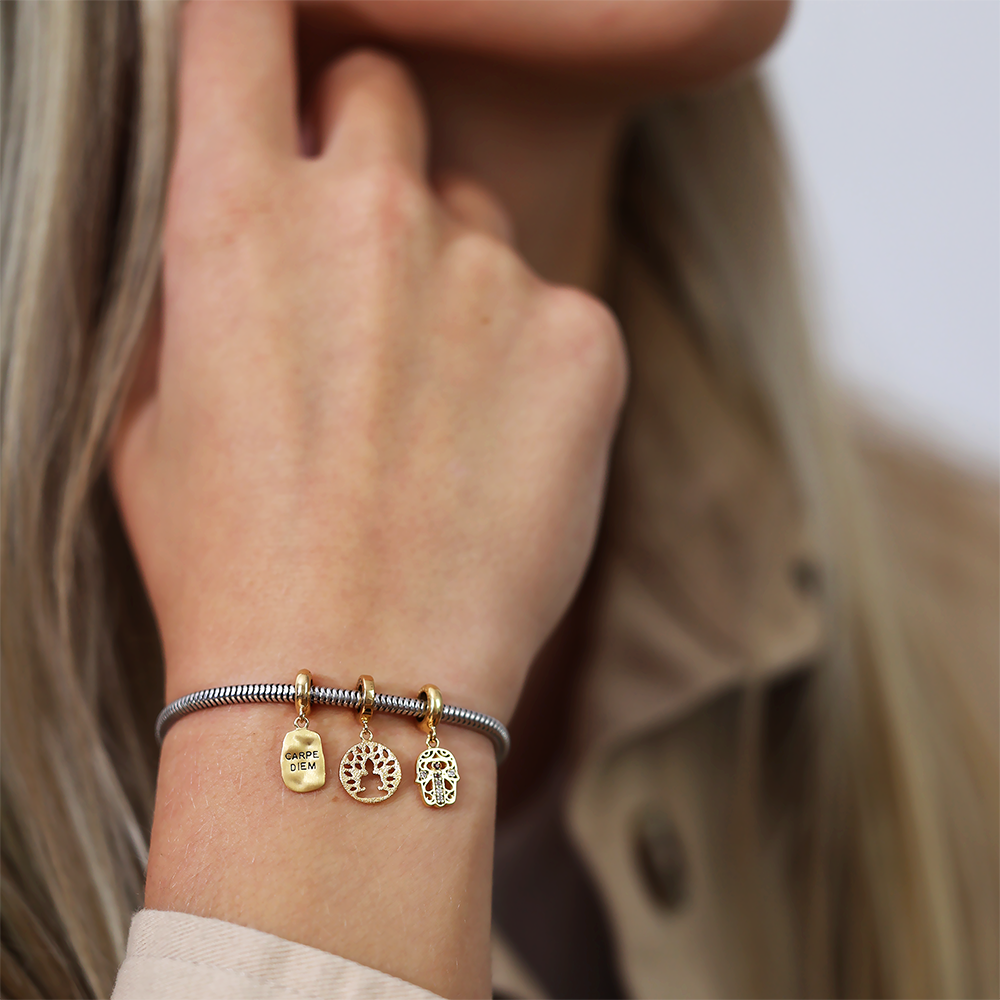 Hamsa Hand Charms til sølvarmbånd - CHRISTINA