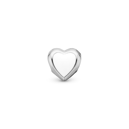 Big Enamel Heart Charms til sølvarmbånd - CHRISTINA