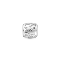 Årets mor - Charm 4 mm Til Armbånd - Satin Sterling Sølv