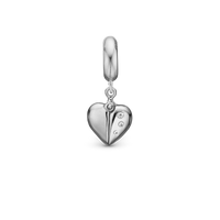 My Secret - Hænger Charm 4 mm Til Armbånd - Satin Sterling Sølv m. 3 Topas