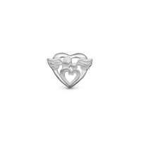 Guardian Angel - Charm 4 mm Til Armbånd - Mat Sterling Sølv
