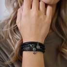 Eternity charm sort ruthenium Charms til læderarmbånd - CHRISTINA