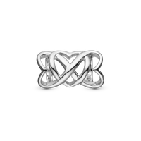 Eternity Charm 6 mm til Classic Læderarmbånd - Blankpoleret Sterling Sølv