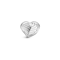 Love for Nature Charm 6 mm til Classic Læderarmbånd - Blankpoleret Sterling Sølv