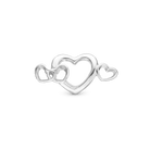 4 Hearts Love Charms til læderarmbånd - CHRISTINA