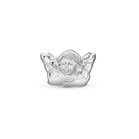 Sweet Angel Charm 6 mm til Classic Læderarmbånd - Mat Sterling Sølv