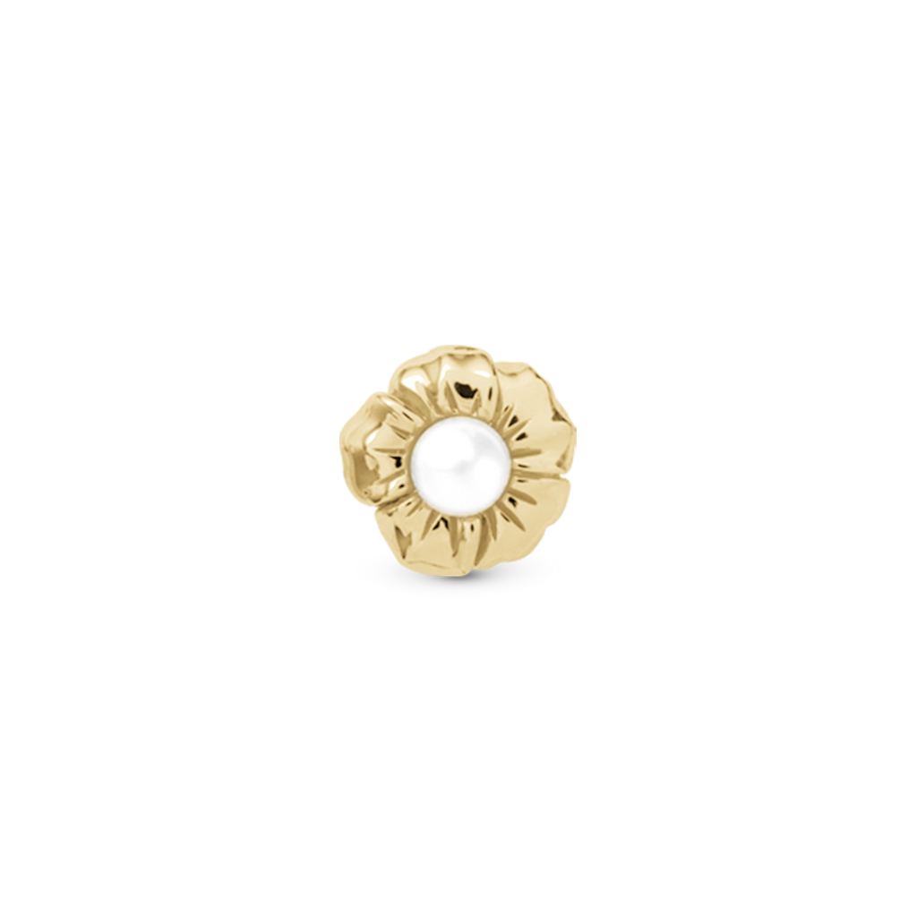 Pearl Flower Charms til læderarmbånd - CHRISTINA