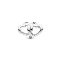 My Only One Charm 6 mm til Classic Læderarmbånd - Blankpoleret Sterling Sølv