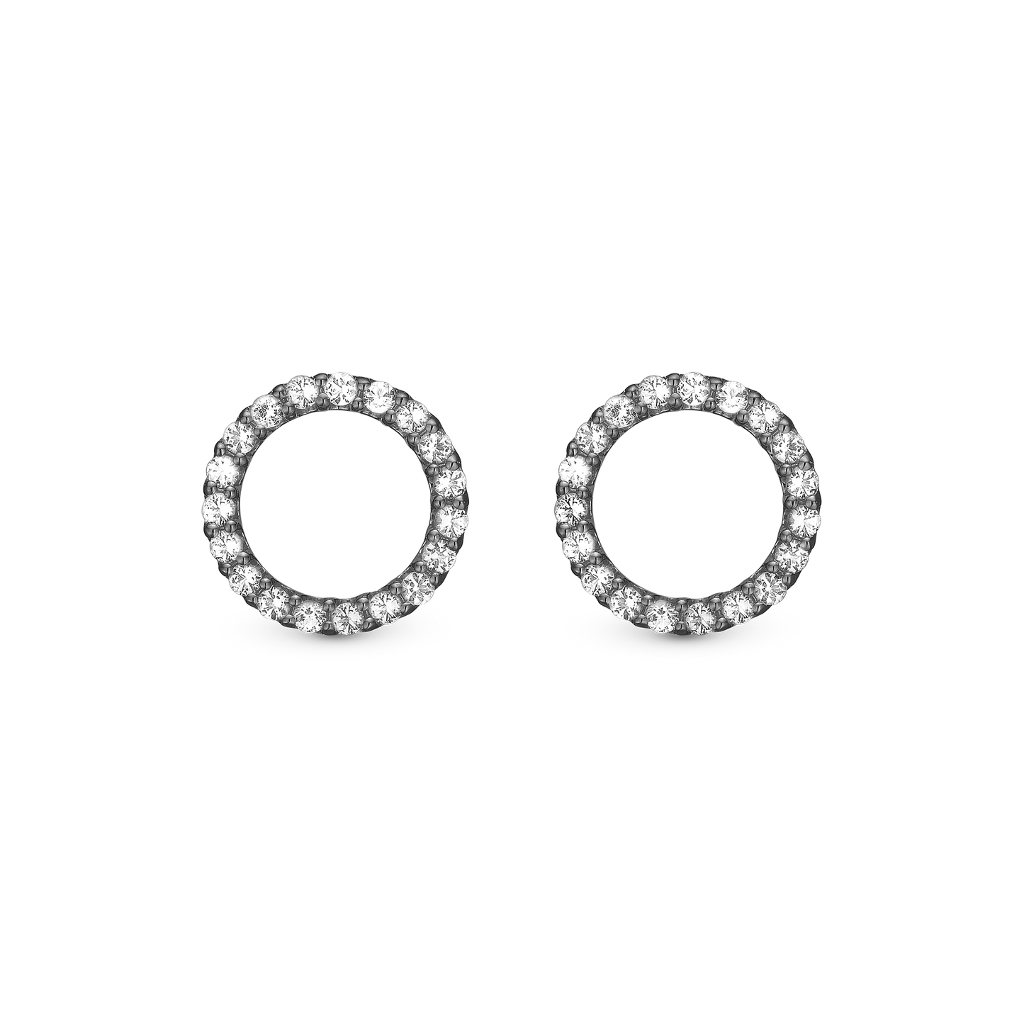 Topaz Sparkling Circle ørestikker Ørestikker - CHRISTINA