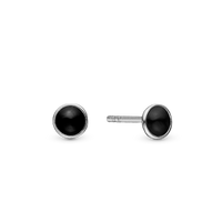 Round Onyx earrings