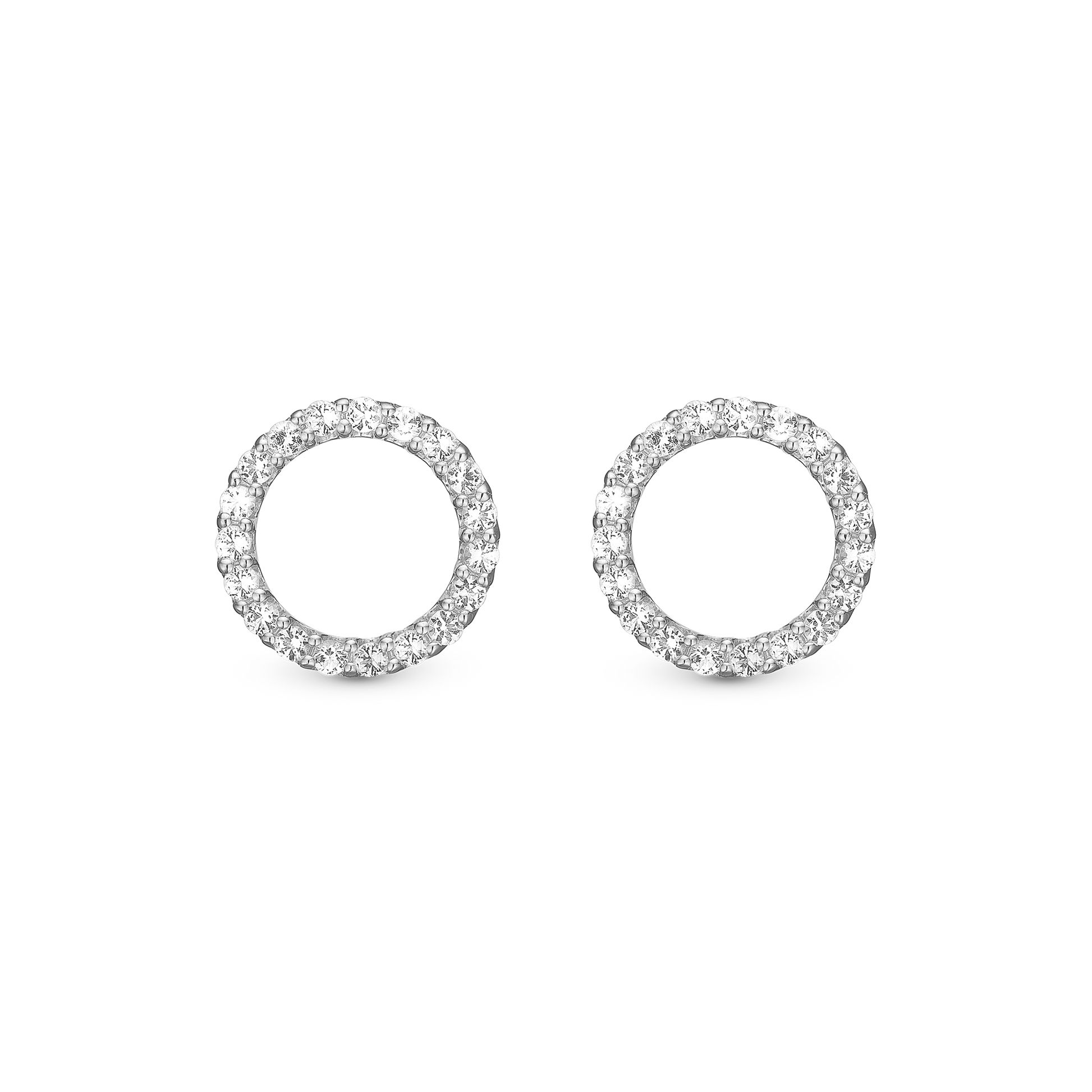 Topaz Sparkling Circle ørestikker Ørestikker - CHRISTINA