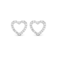 Topaz Sparkling Hearts ørestikker Ørestikker - CHRISTINA