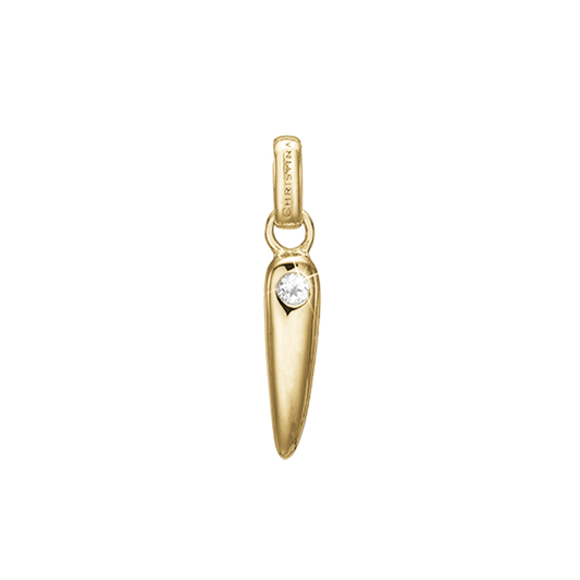 Topaz Spir Pendant, goldpl silver