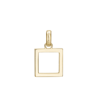 Square Balance, pendant, goldpl silver