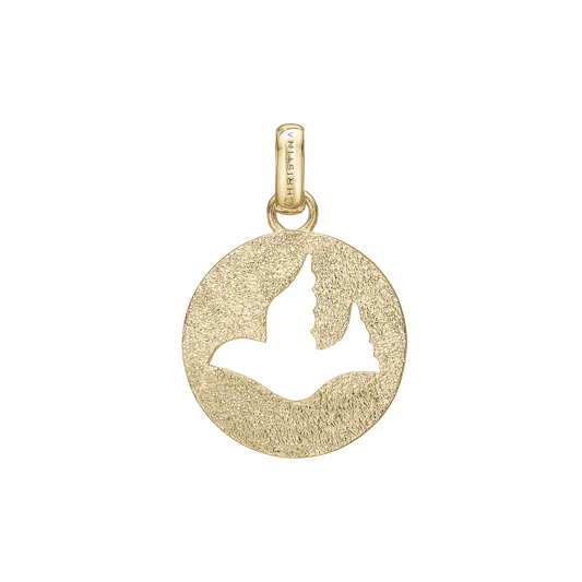 Dove of Peace, pendant, goldpl silver