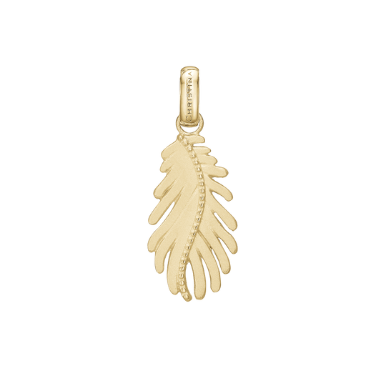 Pine Leaf, pendant, goldpl silver