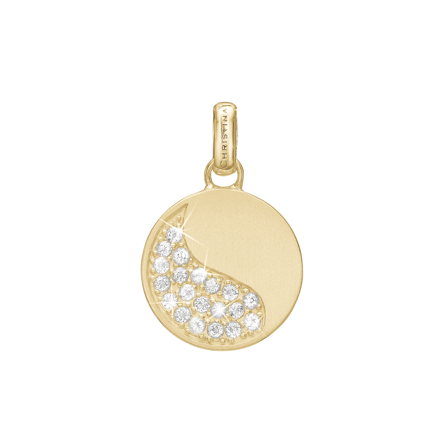 Moon Shine, pendant, goldpl silver