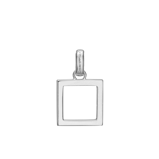 Square Balance, pendant, silver