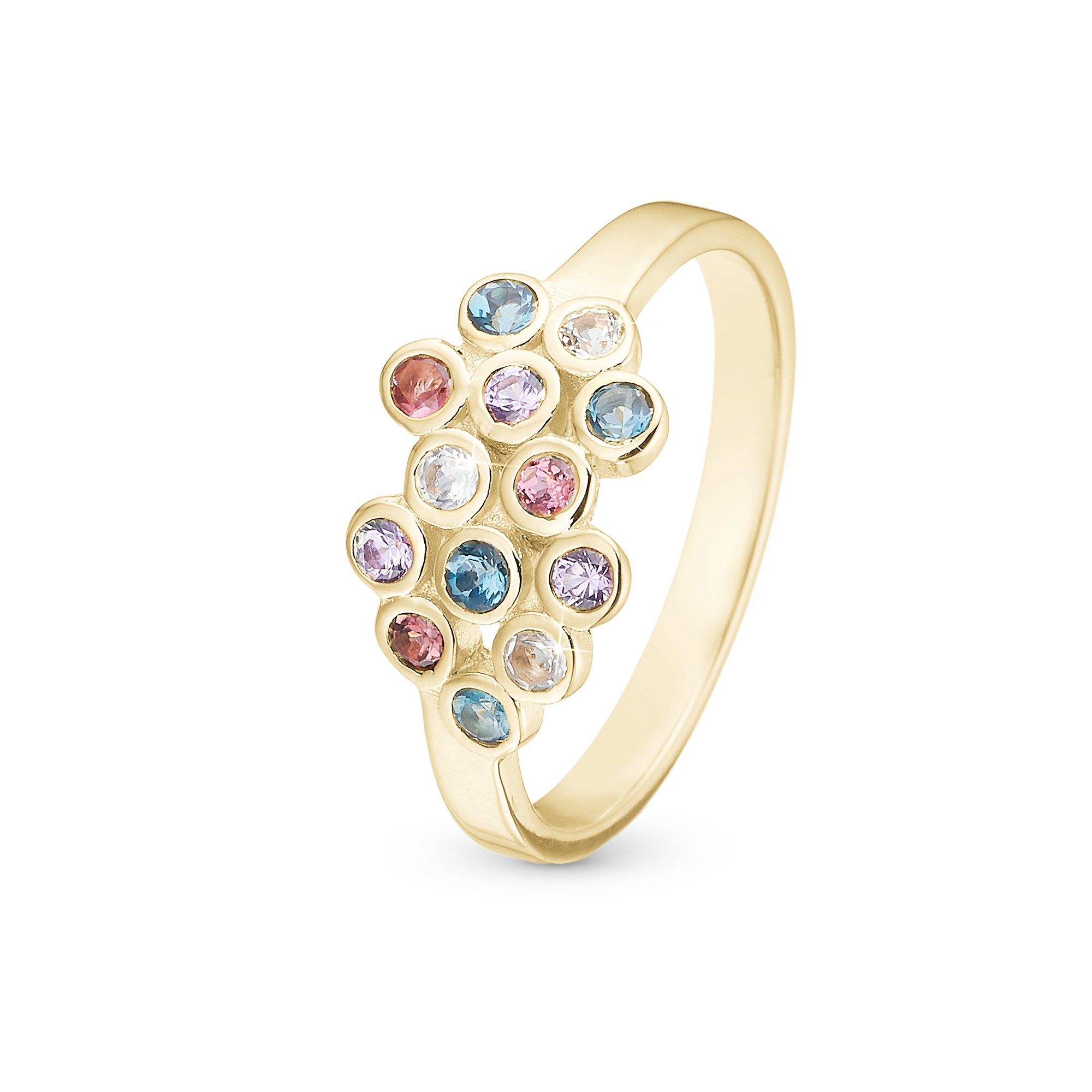 Colourful Champagne Ringe - CHRISTINA