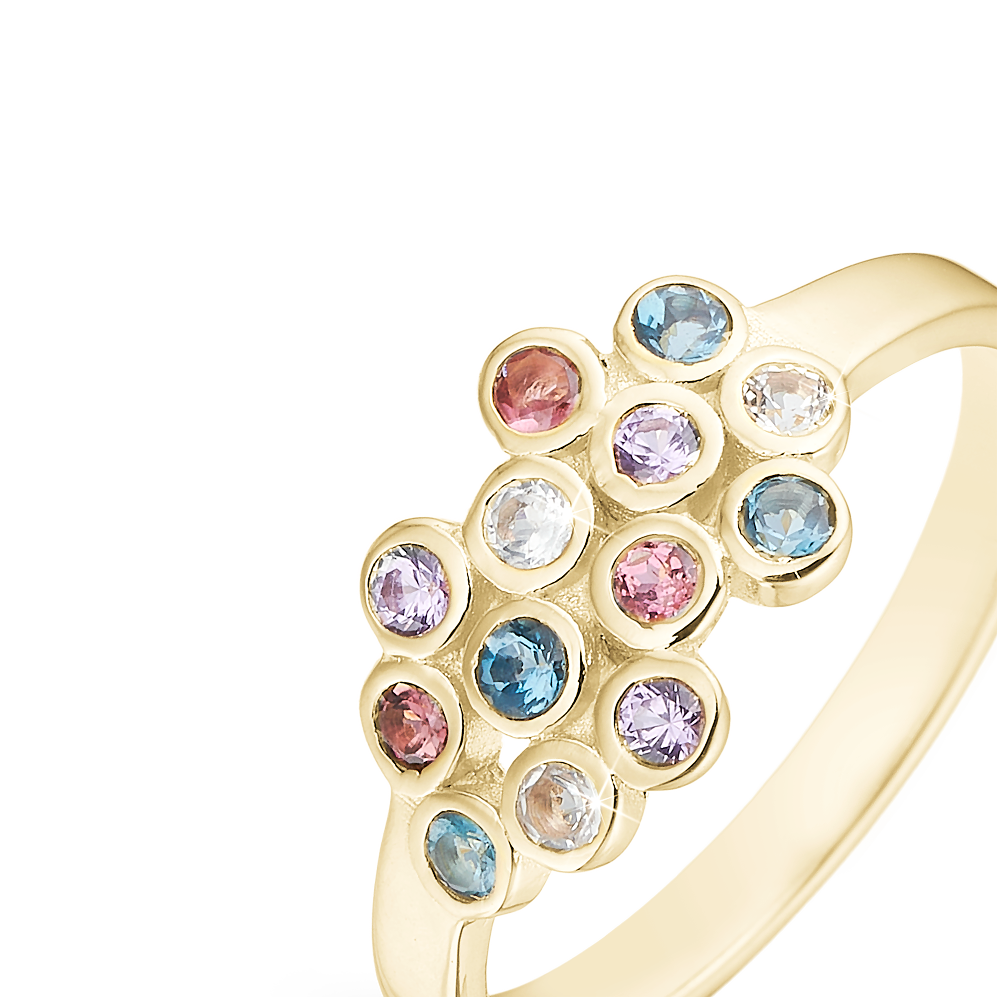 Colourful Champagne Ringe - CHRISTINA