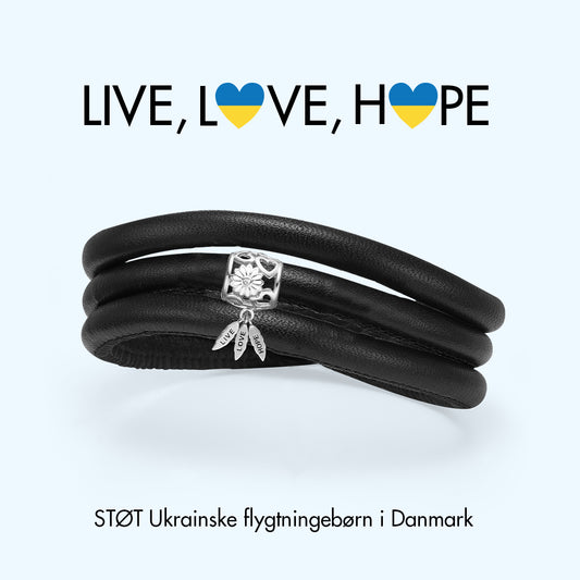 Live Love Hope Ukraine sølv - CHRISTINA